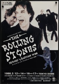 5s0749 ROLLING STONES Japanese 1998 Bridges to Babylon, Mick Jagger, Richards, Wyman, Watts!