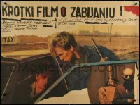 5s0334 SHORT FILM ABOUT KILLING Polish 27x36 1988 Kieslowski's film about capital punishment, rare!