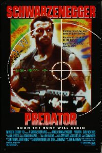 5s1013 PREDATOR 1sh 1987 Arnold Schwarzenegger jungle sci-fi thriller, soon the hunt will begin!