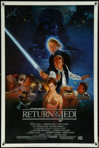 5s1031 RETURN OF THE JEDI style B NSS style 1sh 1983 George Lucas classic, Kazuhiko Sano artwork!