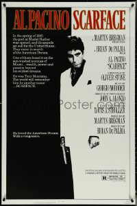 5s1044 SCARFACE 1sh 1983 Al Pacino as Tony Montana, Brian De Palma, Oliver Stone classic!