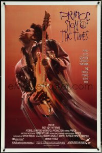 5s1050 SIGN 'O' THE TIMES 1sh 1987 rock and roll concert, great image of Prince w/guitar!