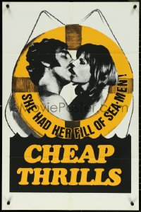 5s0110 CHEAP THRILLS Canadian 1983 Marita Ekberg, Susan Hart, she had her fill of sea-men!