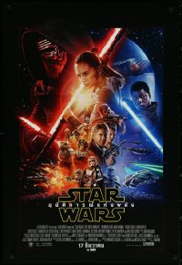 5s0102 FORCE AWAKENS advance Thai poster 2015 Star Wars: Episode VII, J.J. Abrams, cast montage!