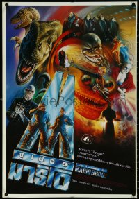 5s0103 SUPER MARIO BROS Thai poster 1993 Hoskins, Leguizamo, Tongdee art of Nintendo characters!