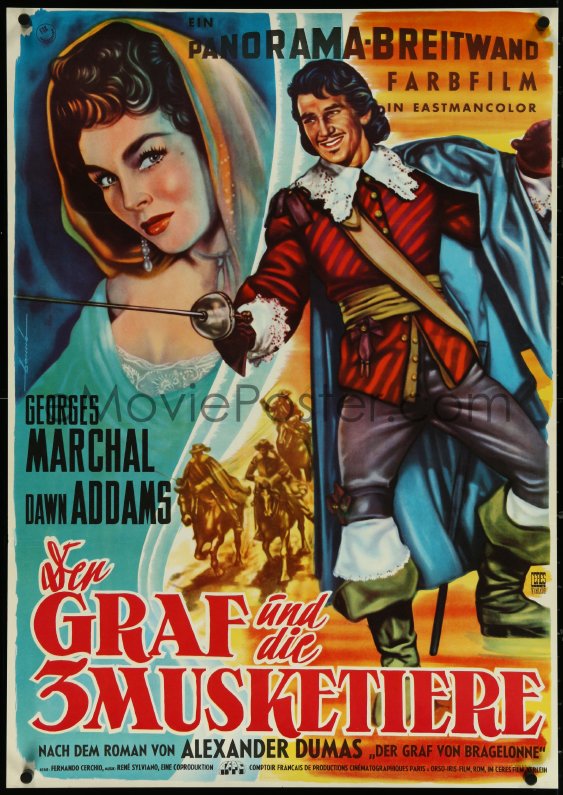 eMoviePoster.com: 5s0348 LAST MUSKETEER German R1959 Bonne art of ...