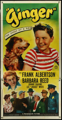 5t0439 GINGER 3sh 1946 Frank Albertson, Barbara Reed & Johnny Calkins in the story of a dog, rare!