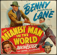 5t0419 MEANEST MAN IN THE WORLD 6sh 1943 Jack Benny, Priscilla Lane, George M. Cohan, ultra rare!