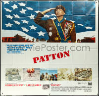 5t0423 PATTON 6sh 1970 General George C. Scott saluting, World War II classic, ultra rare!