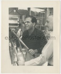 5t1367 YOU CAN'T TAKE IT WITH YOU deluxe candid 8x10 still 1938 Frank Capra & cameraman by Lippman!