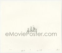 5t0298 SIMPSONS animation art 2000s cartoon pencil drawing of Homer & family from far away!