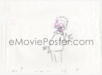 5t0318 SIMPSONS animation art 2000s cartoon pencil drawing of electrocuted shocked Ned Flanders!