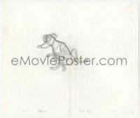 5t0302 SIMPSONS animation art 2000s cartoon pencil drawing of their dog, Santa's Little Helper!