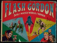 5t0373 FLASH GORDON hardcover book 1971 Into the Water World of Mongo, Alex Raymond comic art!