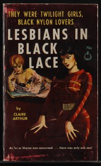 5t1293 LESBIANS IN BLACK LACE paperback book 1963 they were twilight girls, black nylon lovers!