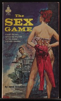 5t1302 SEX GAME paperback book 1962 it wasn't the score, but how long they could last, Rader art!