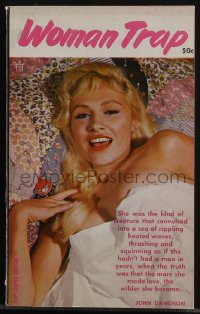 5t1311 WOMAN TRAP paperback book 1962 the more she made love, the wilder she became!