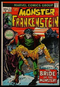 5t0243 FRANKENSTEIN #2 comic book March 1973 The Bride of the Monster, Mike Ploog art, Marvel!