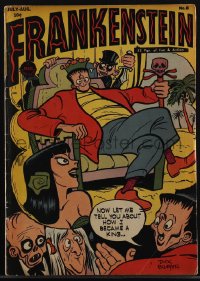 5t0210 FRANKENSTEIN #8 comic book August 1947 first incarnation of Dick Briefer's monster comic!