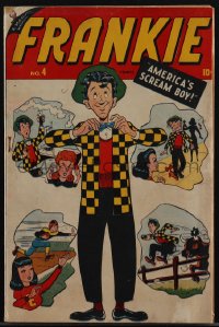 5t0211 FRANKIE COMICS #4 comic book Winter 1946 cover art of America's Scream Boy by Irving Tirman!