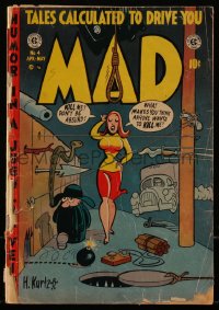 5t0161 MAD #4 comic book April 1953 cover by Harvey Kurtzman, Jack Davis, Superduperman by Wally Wood