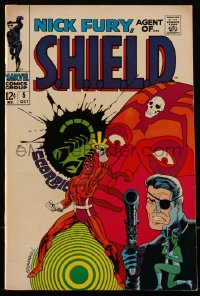 5t0251 NICK FURY #5 comic book October 1968 Agent of S.H.I.E.L.D., Whatever Happened to Scorpio!