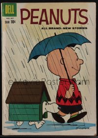 5t0221 PEANUTS #6 comic book August 1960 Charlie Brown, Snoopy, art by Charles Schulz & Pocrnich!