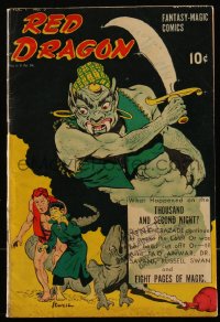 5t0228 RED DRAGON COMICS SERIES 2 #5 comic book November 1948 Bob Powell cover art, Joe Maneely art!