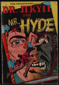 5t0235 STRANGE CASE OF DR. JEKYLL & MR. HYDE #3 comic book May 1950 pre-EC art by Wally Wood!