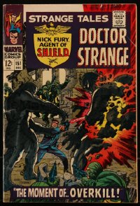 5t0261 STRANGE TALES #151 comic book December 1966 Jack Kirby, Jim Steranko, Nick Fury, Dr. Strange!