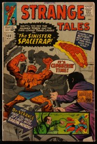 5t0255 STRANGE TALES #132 comic book May 1965 art by Jack Kirby, Human Torch, Thing, Dr. Strange!