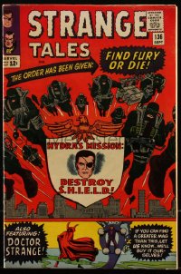 5t0265 STRANGE TALES #136 comic book September 1965 Jack Kirby, Steve Ditko & Mike Esposito art!