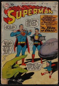 5t0274 SUPERMAN #135 comic book February 1960 art by Curt Swan & Stan Kaye, The Trio of Steel!