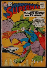 5t0282 SUPERMAN #151 comic book Feb 1962 art by Curt Swan & George Klein, Super-Creature from Krypton