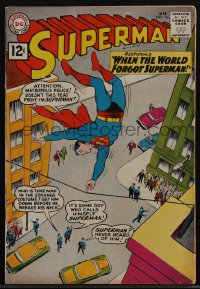 5t0281 SUPERMAN #150 comic book 1962 art by Curt Swan & George Klein, When the World Forgot Superman