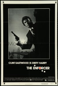 5t0915 ENFORCER 1sh 1976 classic image of Clint Eastwood as Dirty Harry holding .44 magnum!