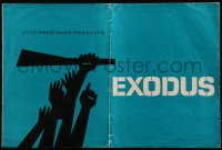 5t0483 EXODUS English pressbook 1961 Otto Preminger, classic art by Saul Bass, ultra rare!