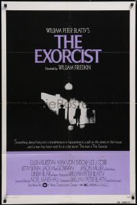 5t0919 EXORCIST 1sh 1974 William Friedkin, Von Sydow, horror classic from William Peter Blatty!