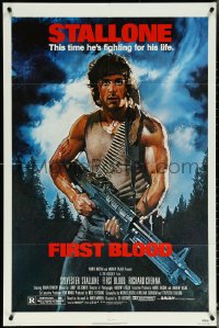 5t0930 FIRST BLOOD NSS style 1sh 1982 artwork of Sylvester Stallone as John Rambo by Drew Struzan!