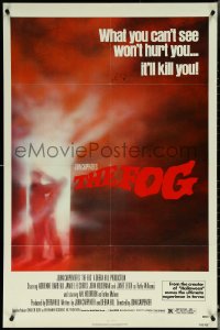 5t0936 FOG 1sh 1980 John Carpenter, what you can't see won't hurt you, it'll kill you!