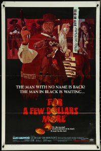 5t0938 FOR A FEW DOLLARS MORE 1sh 1967 the man with no name is back, Clint Eastwood, cool art!