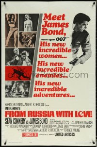 5t0945 FROM RUSSIA WITH LOVE 1sh 1964 Sean Connery is Ian Fleming's James Bond 007!