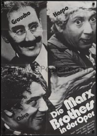 5t0498 NIGHT AT THE OPERA German R1970s Groucho, Chico, Harpo Marx, Hans Hillmann photo design!