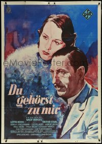 5t0488 DU GEHORST ZU MIR German 33x47 1943 different close art of Willy Birgel & Lotte Koch, rare!