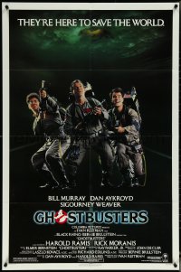 5t0952 GHOSTBUSTERS 1sh 1984 Bill Murray, Dan Aykroyd & Harold Ramis here to save the world!