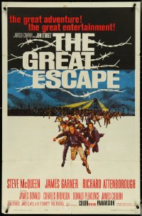 5t0967 GREAT ESCAPE 1sh 1963 Steve McQueen, Charles Bronson, John Sturges classic prison break!