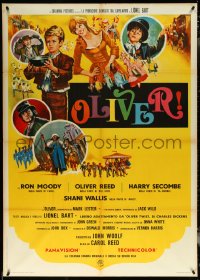 5t0477 OLIVER Italian 1p 1969 Charles Dickens, Mark Lester, Shani Wallis, Carol Reed, Terpning art!