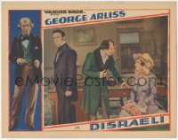 5t0635 DISRAELI LC 1929 George Arliss as the English Prime Minister with two others, very rare!