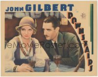 5t0636 DOWNSTAIRS LC 1932 c/u of John Gilbert & pretty Virginia Bruce having drinks, ultra rare!