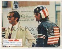 5t0638 EASY RIDER int'l LC #1 1969 great close up of Peter Fondain motorcycle gear & Jack Nicholson!